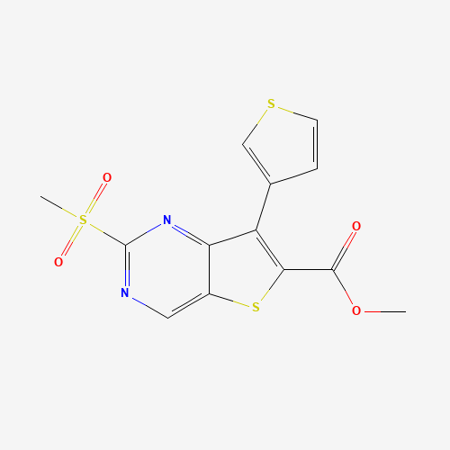 methyl 2-methylsulfonyl-7-thiophen-3-ylthieno[3,2-d]pyrimidine-6-carboxylate (CAS: 1462950-24-8) - Related Chemical Product
