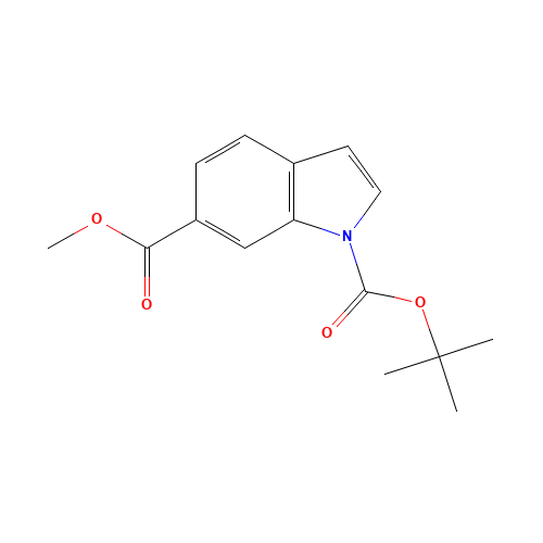 1-O-tert-butyl 6-O-methyl indole-1,6-dicarboxylate (CAS: 354587-63-6) - Related Chemical Product
