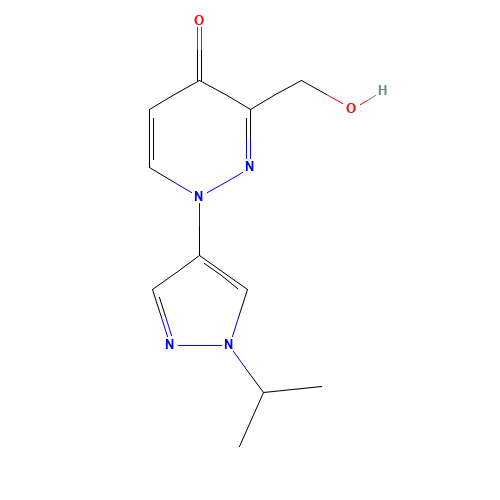 3-(hydroxymethyl)-1-(1-propan-2-ylpyrazol-4-yl)pyridazin-4-one (CAS: 1314389-61-1) - Related Chemical Product