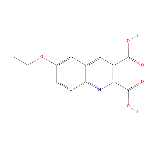 6-ethoxyquinoline-2,3-dicarboxylic acid (CAS: 948289-74-5) - Chemical Structure and Molecular Formula 