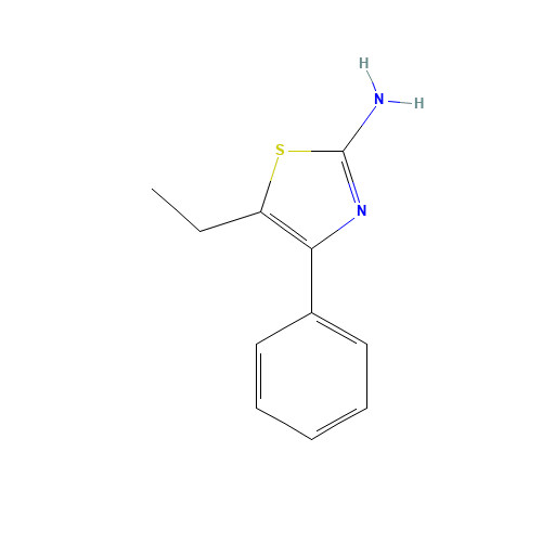 5-ethyl-4-phenyl-1,3-thiazol-2-amine (CAS: 34176-47-1) - Chemical Structure and Molecular Formula 