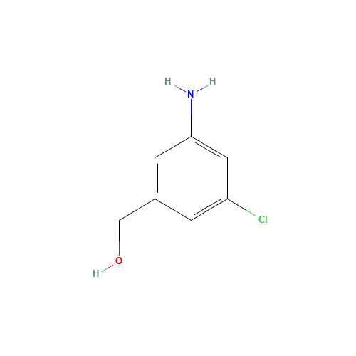 (3-amino-5-chlorophenyl)methanol (CAS: 79944-63-1) - Chemical Structure and Molecular Formula 