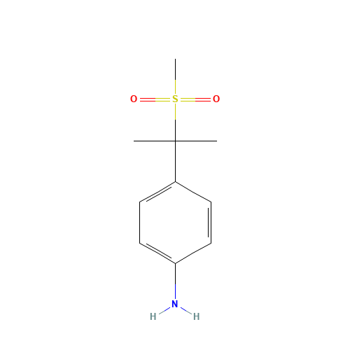 4-(2-methylsulfonylpropan-2-yl)aniline (CAS: 635702-63-5) - Related Chemical Product