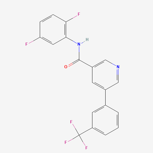 N-(2,5-difluorophenyl)-5-[3-(trifluoromethyl)phenyl]pyridine-3-carboxamide (CAS: 1057089-82-3) - Related Chemical Product