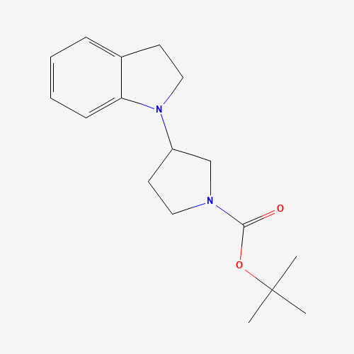 tert-butyl 3-(2,3-dihydroindol-1-yl)pyrrolidine-1-carboxylate (CAS: 1063408-78-5) - Related Chemical Product