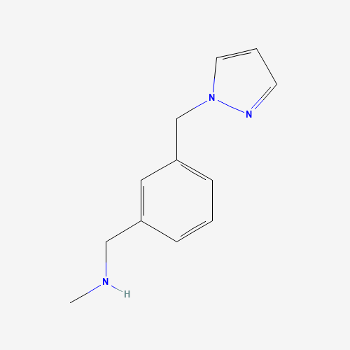N-methyl-1-[3-(pyrazol-1-ylmethyl)phenyl]methanamine (CAS: 892502-10-2) - Related Chemical Product