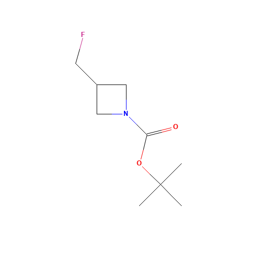 tert-butyl 3-(fluoromethyl)azetidine-1-carboxylate (CAS: 1443983-85-4) - Chemical Structure and Molecular Formula 