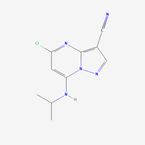 5-chloro-7-(propan-2-ylamino)pyrazolo[1,5-a]pyrimidine-3-carbonitrile (CAS: 1048675-56-4) - Related Chemical Product