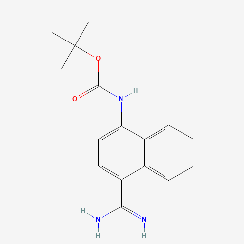 tert-butyl N-(4-carbamimidoylnaphthalen-1-yl)carbamate (CAS: 885270-07-5) - Related Chemical Product