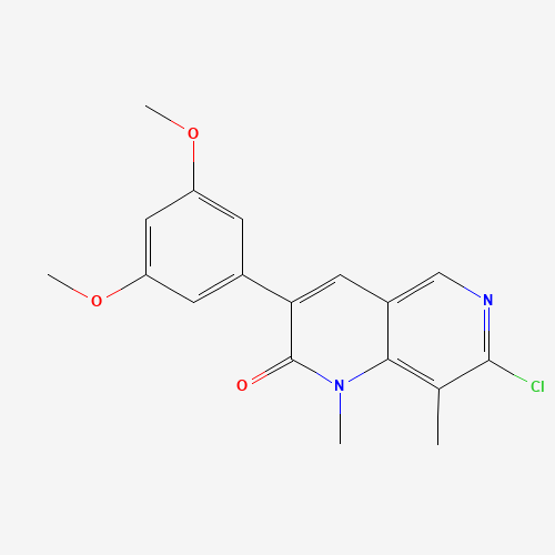 7-chloro-3-(3,5-dimethoxyphenyl)-1,8-dimethyl-1,6-naphthyridin-2-one (CAS: 1538605-38-7) - Related Chemical Product
