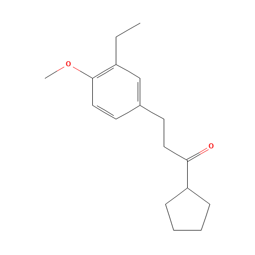 1-cyclopentyl-3-(3-ethyl-4-methoxyphenyl)propan-1-one (CAS: 749929-11-1) - Related Chemical Product
