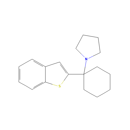 1-[1-(1-benzothiophen-2-yl)cyclohexyl]pyrrolidine (CAS: 147299-15-8) - Related Chemical Product