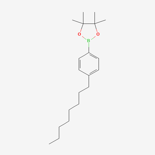 4,4,5,5-tetramethyl-2-(4-octylphenyl)-1,3,2-dioxaborolane (CAS: 378223-65-5) - Related Chemical Product