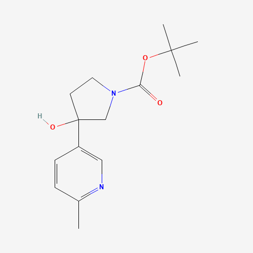 tert-butyl 3-hydroxy-3-(6-methylpyridin-3-yl)pyrrolidine-1-carboxylate (CAS: 1223392-74-2) - Related Chemical Product