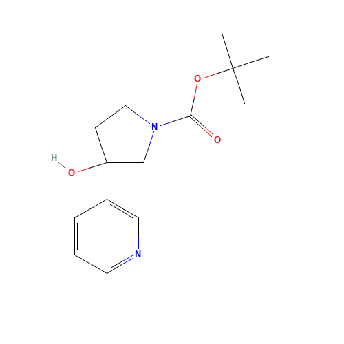 tert-butyl 3-hydroxy-3-(6-methylpyridin-3-yl)pyrrolidine-1-carboxylate (CAS: 1223392-74-2) - Related Chemical Product