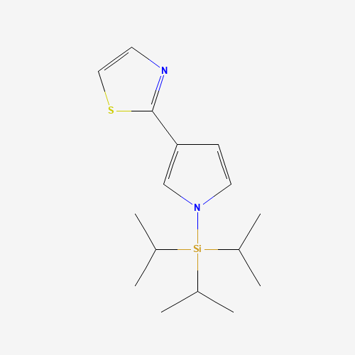 tri(propan-2-yl)-[3-(1,3-thiazol-2-yl)pyrrol-1-yl]silane (CAS: 566931-92-8) - Related Chemical Product