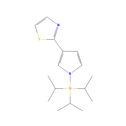 tri(propan-2-yl)-[3-(1,3-thiazol-2-yl)pyrrol-1-yl]silane (CAS: 566931-92-8) - Related Chemical Product