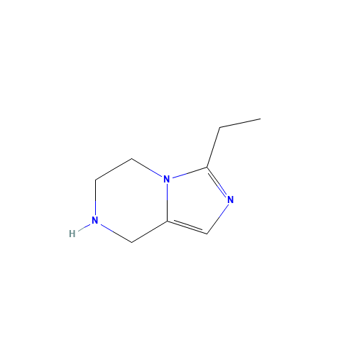 3-ethyl-5,6,7,8-tetrahydroimidazo[1,5-a]pyrazine (CAS: 601515-51-9) - Chemical Structure and Molecular Formula 
