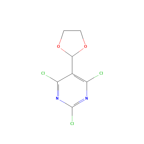 2,4,6-trichloro-5-(1,3-dioxolan-2-yl)pyrimidine (CAS: 916480-91-6) - Related Chemical Product