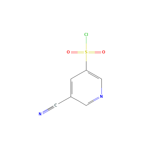 5-cyanopyridine-3-sulfonyl chloride (CAS: 1060804-15-0) - Chemical Structure and Molecular Formula 