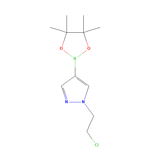 1-(2-chloroethyl)-4-(4,4,5,5-tetramethyl-1,3,2-dioxaborolan-2-yl)pyrazole (CAS: 877149-79-6) - Related Chemical Product