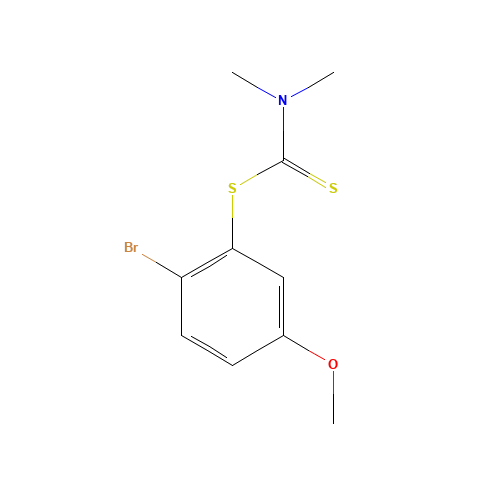 (2-bromo-5-methoxyphenyl) N,N-dimethylcarbamodithioate (CAS: 115768-57-5) - Related Chemical Product