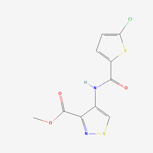 methyl 4-[(5-chlorothiophene-2-carbonyl)amino]-1,2-thiazole-3-carboxylate (CAS: 929214-76-6) - Related Chemical Product