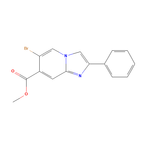 methyl 6-bromo-2-phenylimidazo[1,2-a]pyridine-7-carboxylate (CAS: 1278407-60-5) - Related Chemical Product