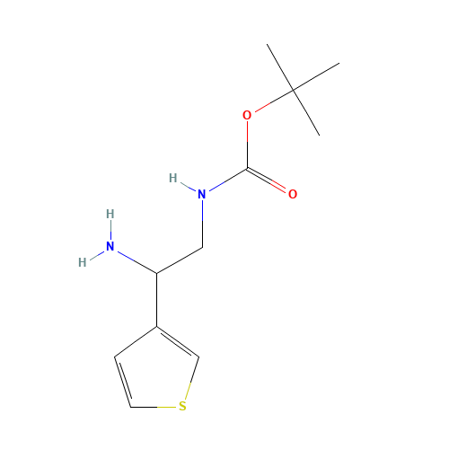 tert-butyl N-(2-amino-2-thiophen-3-ylethyl)carbamate (CAS: 1270400-18-4) - Related Chemical Product