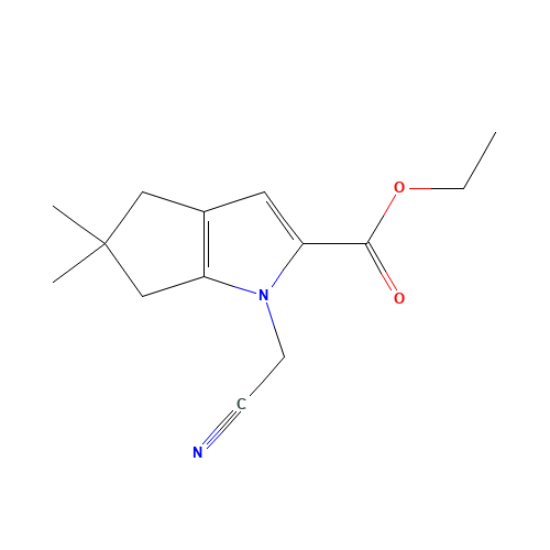 ethyl 1-(cyanomethyl)-5,5-dimethyl-4,6-dihydrocyclopenta[b]pyrrole-2-carboxylate (CAS: 1346674-21-2) - Related Chemical Product