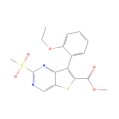 methyl 7-(2-ethoxyphenyl)-2-methylsulfonylthieno[3,2-d]pyrimidine-6-carboxylate (CAS: 1462949-94-5) - Related Chemical Product