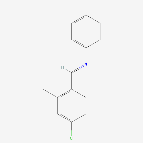 1-(4-chloro-2-methylphenyl)-N-phenylmethanimine (CAS: 80617-35-2) - Chemical Structure and Molecular Formula 