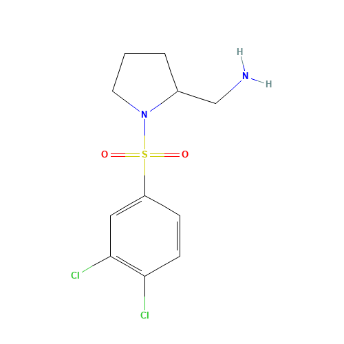 [1-(3,4-dichlorophenyl)sulfonylpyrrolidin-2-yl]methanamine (CAS: 1429217-15-1) - Related Chemical Product