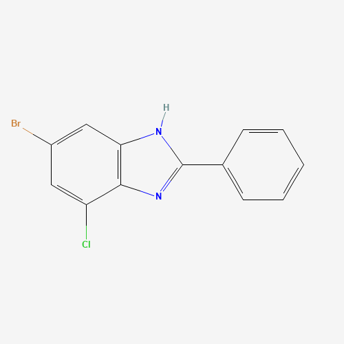 6-bromo-4-chloro-2-phenyl-1H-benzimidazole (CAS: 16429-33-7) - Related Chemical Product