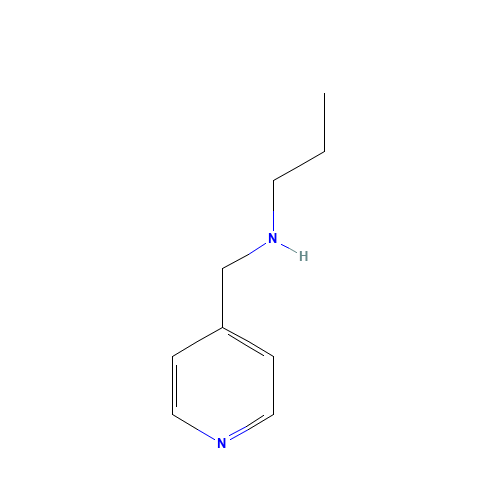 N-(pyridin-4-ylmethyl)propan-1-amine (CAS: 70065-81-5) - Chemical Structure and Molecular Formula 