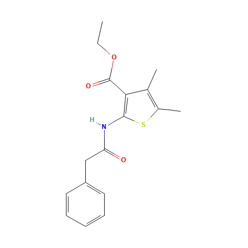 ethyl 4,5-dimethyl-2-[(2-phenylacetyl)amino]thiophene-3-carboxylate (CAS: 179338-03-5) - Related Chemical Product
