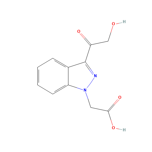 2-[3-(2-hydroxyacetyl)indazol-1-yl]acetic acid (CAS: 1386457-50-6) - Related Chemical Product