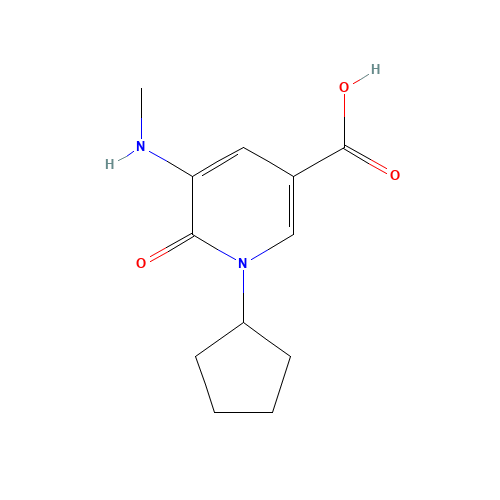1-cyclopentyl-5-(methylamino)-6-oxopyridine-3-carboxylic acid (CAS: 939410-69-2) - Related Chemical Product