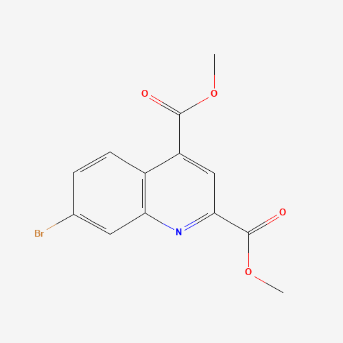 dimethyl 7-bromoquinoline-2,4-dicarboxylate (CAS: 1020568-10-8) - Chemical Structure and Molecular Formula 