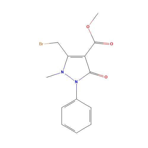 methyl 5-(bromomethyl)-1-methyl-3-oxo-2-phenylpyrazole-4-carboxylate (CAS: 913375-92-5) - Related Chemical Product
