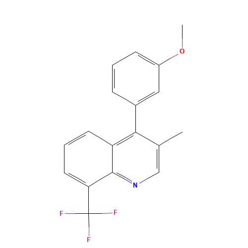 4-(3-methoxyphenyl)-3-methyl-8-(trifluoromethyl)quinoline (CAS: 854774-90-6) - Related Chemical Product
