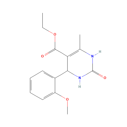 ethyl 4-(2-methoxyphenyl)-6-methyl-2-oxo-3,4-dihydro-1H-pyrimidine-5-carboxylate (CAS: 111535-70-7) - Related Chemical Product