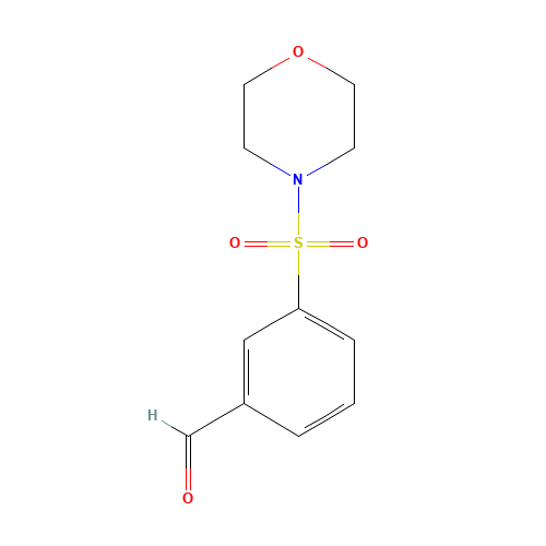 3-morpholin-4-ylsulfonylbenzaldehyde (CAS: 646071-57-0) - Chemical Structure and Molecular Formula 