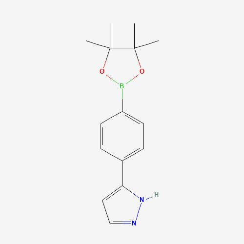 5-[4-(4,4,5,5-tetramethyl-1,3,2-dioxaborolan-2-yl)phenyl]-1H-pyrazole (CAS: 1196879-97-6) - Related Chemical Product
