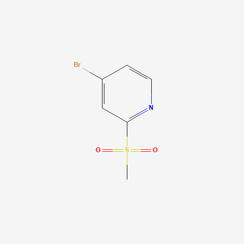 4-bromo-2-methylsulfonylpyridine (CAS: 1209459-93-7) - Chemical Structure and Molecular Formula 