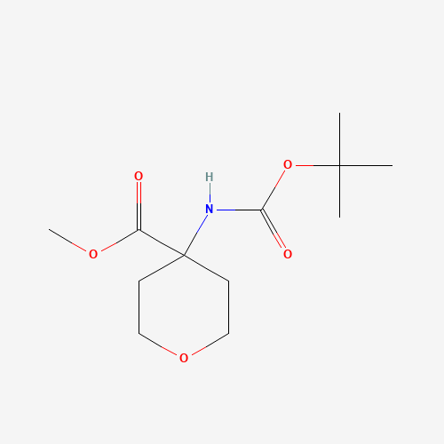 methyl 4-[(2-methylpropan-2-yl)oxycarbonylamino]oxane-4-carboxylate (CAS: 885498-48-6) - Related Chemical Product