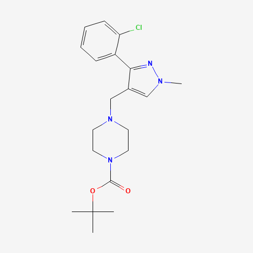 tert-butyl 4-[[3-(2-chlorophenyl)-1-methylpyrazol-4-yl]methyl]piperazine-1-carboxylate (CAS: 1460034-05-2) - Related Chemical Product