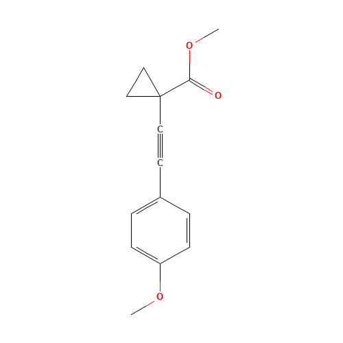 methyl 1-[2-(4-methoxyphenyl)ethynyl]cyclopropane-1-carboxylate (CAS: 862574-84-3) - Related Chemical Product