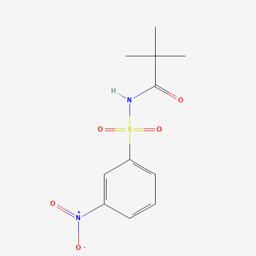 2,2-dimethyl-N-(3-nitrophenyl)sulfonylpropanamide (CAS: 146374-29-0) - Chemical Structure and Molecular Formula 