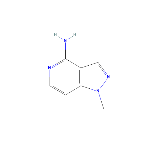 1-methylpyrazolo[4,3-c]pyridin-4-amine (CAS: 494767-19-0) - Chemical Structure and Molecular Formula 